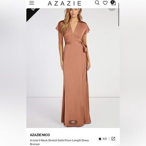 Azazie Bronzer Dress